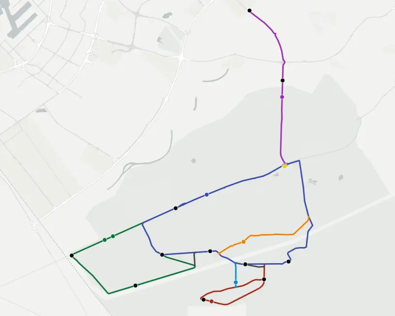 Al Qudra Cycle Track Map