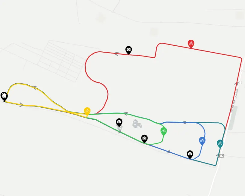 Al Wathba Cycle Track Map