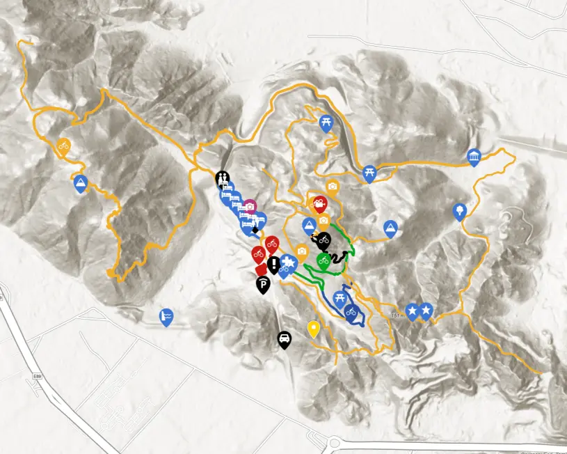 Fujairah Adventure Park Trail Map