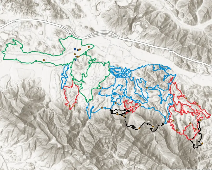 Hatta Mountain Bike Trail Map