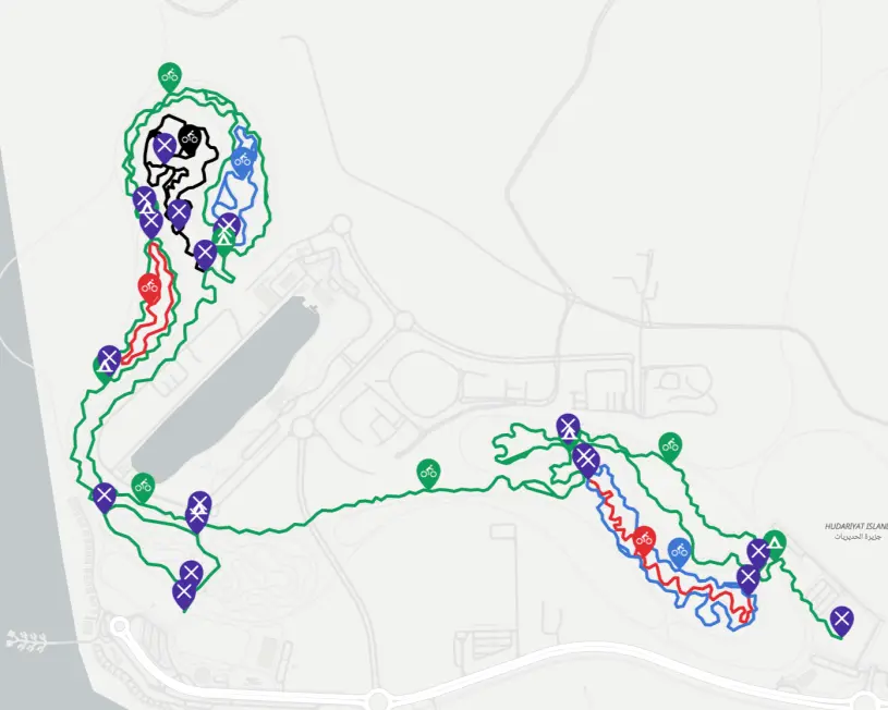 Trail X Mountain Bike Trail Map